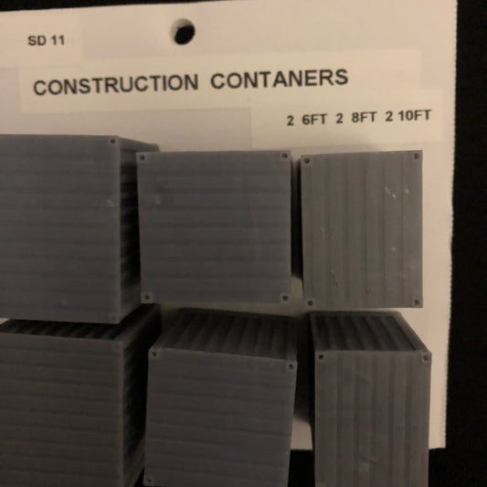 Construction Containers - 2 each 6, 8, 10 foot