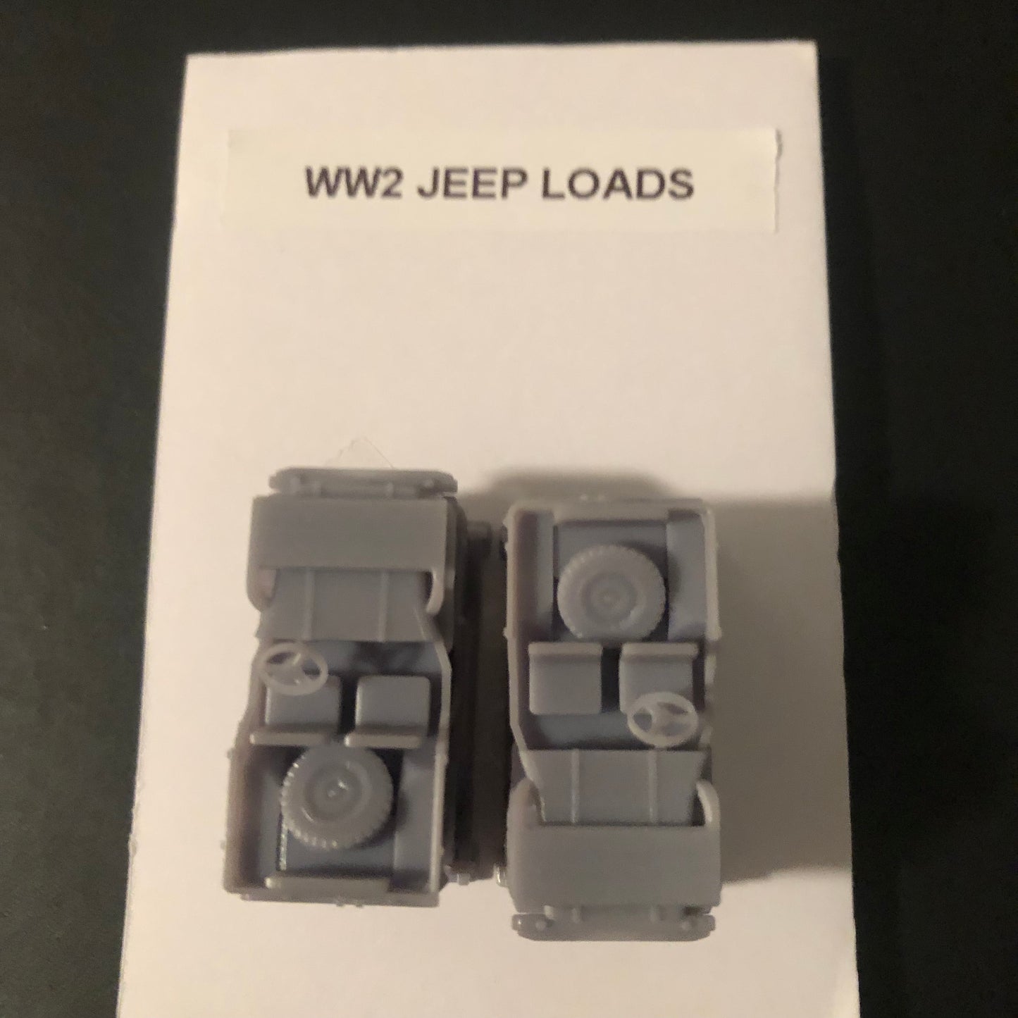 WW2 Jeeps, Stacked - 2 per package