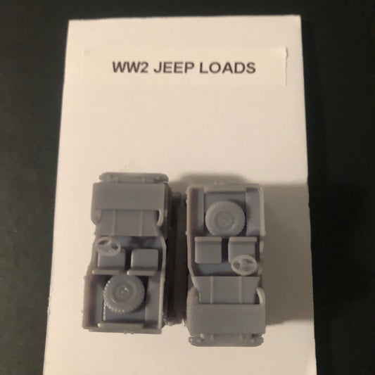 WW2 Jeeps, Stacked - 2 per package