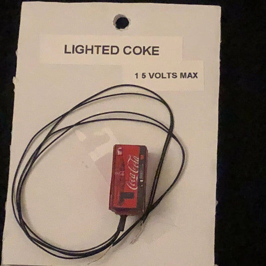 Lighted Coke Vending Machine, Requires 1.5 Volts