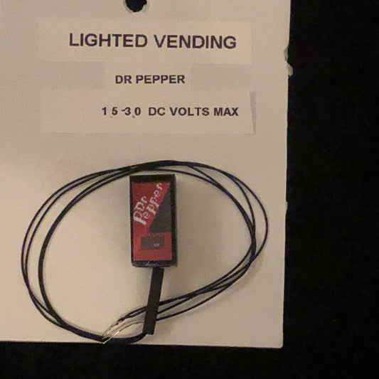 Lighted Dr. Pepper Vending Machine, Requires 1.5 Volts