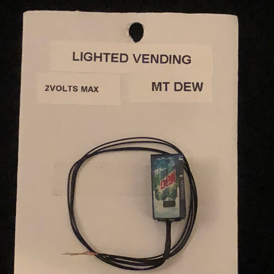 Lighted Mtn Dew Vending Machine, Requires 1.5 Volts