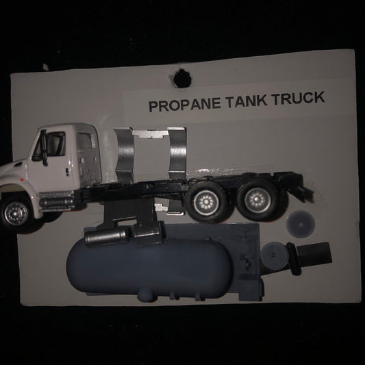 Propane Tank Truck, package includes Tank, Reel, Base, & Truck