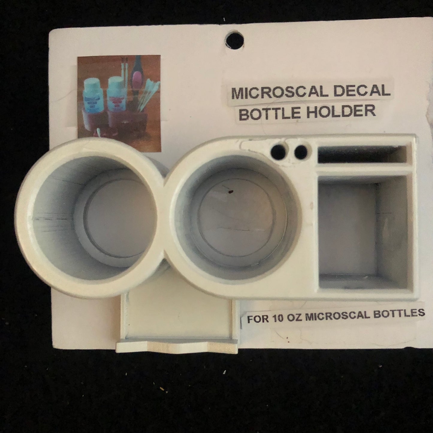 Microscale Bottle Holder – Holds 2 Decal Bottles & 2 Brushes